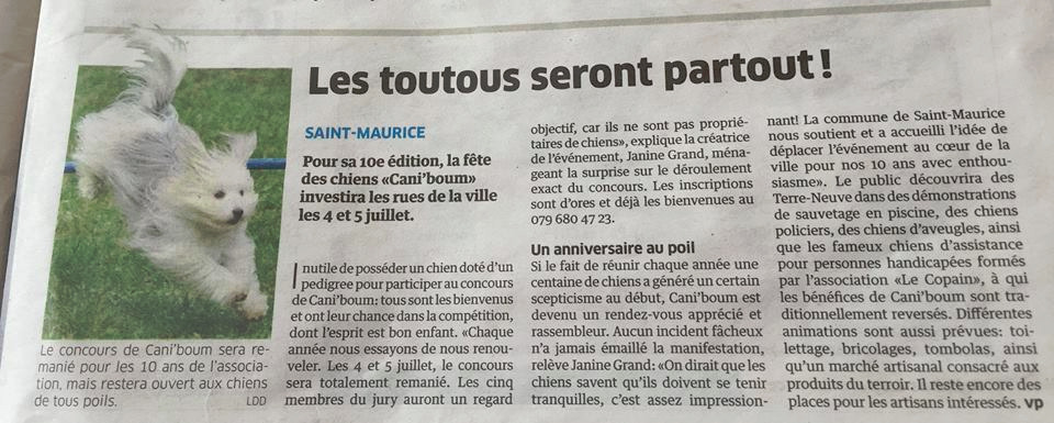 article de journal Riviera